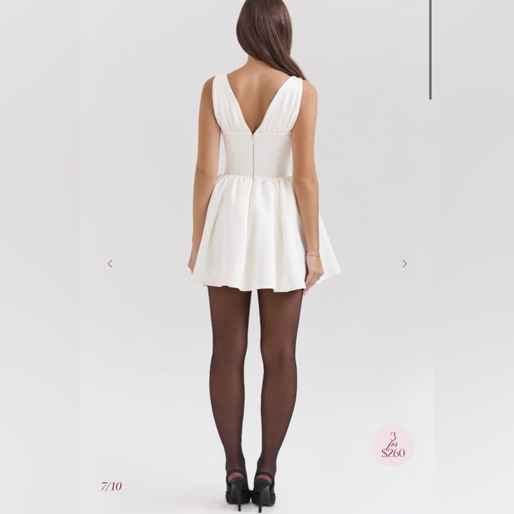House of CB EMMELIETTE
Ivory Satin Mini Dress - Picture 3 of 4